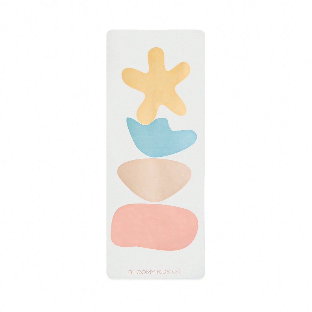 Eco-responsible children's yoga mat Stones