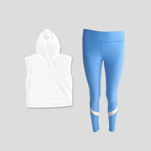 Load image into Gallery viewer, Azure Blue Bliss Hoodie and Leggings Set
