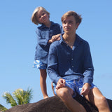 Linen Shirt | Ensign Blue