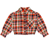 Rif Blouse | Orange Multi Check
