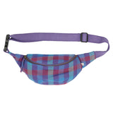 Fanny Pack Bag | Purple Multi Check