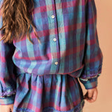 Sara Skirt | Purple Multi Check