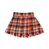 Sisi Skirt | Orange Multi Check