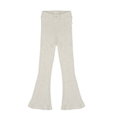 Teddy Flared Leggings | Light Grey Melange