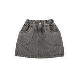 Uma Denim Skirt | Grey Wash