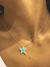 Load image into Gallery viewer, Turquoise Pave Star Necklace
