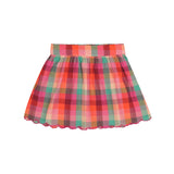 Didi Top & Sara Skirt Set | Fuchsia Multi Check