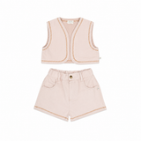 Lily Gilet & Lilou Twill Short Set | Blossom Rose