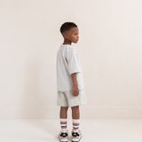 Mase T-shirt & Xavi Short Set | Grey Melange