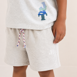 Mase T-shirt & Xavi Short Set | Grey Melange