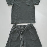 Bouclette Terry Short | Army Green