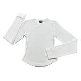 Ribbed Top | White