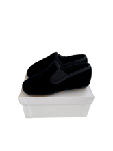 Load image into Gallery viewer, Pepe Navy Velvet Slip On Shoes
