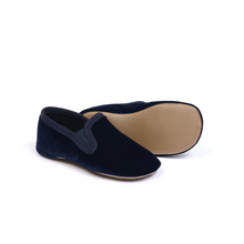 Load image into Gallery viewer, Pepe Navy Velvet Slip On Shoes
