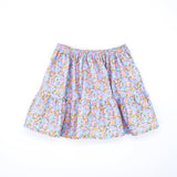 White Embroidered Batiste Blouse & Pink Flower Skirt