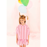 Scooby Crazy stripe Shorts | Pink