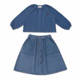Peasant Blouse and Quilted Skirt - Oceana