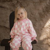 Knitted Lounge Suit | Baby Pink