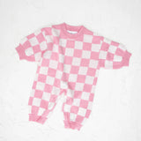 Knitted Lounge Suit | Baby Pink