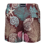 Swim Shorts | Burgundy Corals