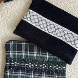 Tricia Smocked Case | Navy Corduroy