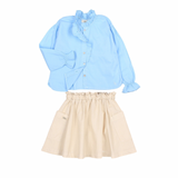 Voile Blouse & Poplin Skirt