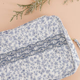 Trixie Smocked Case | Blue Garden Print