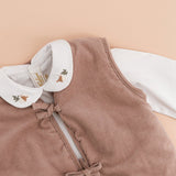 Aloise Reversible Jacket | Cafe au lait & Off White Teddy Fur