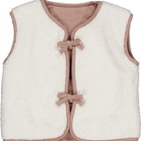 Aloise Reversible Jacket | Cafe au lait & Off White Teddy Fur