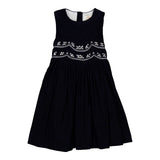 Emma Pinafore Dress | Navy