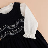 Emma Pinafore Dress | Navy