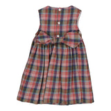 Carmelle Pinafore Dress | Pink Aurora Tartan
