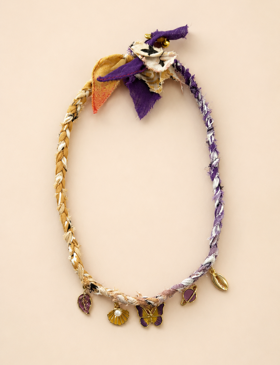Bandana Necklace with Charms