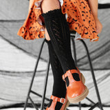 Fancy Lace Top Knee High Socks