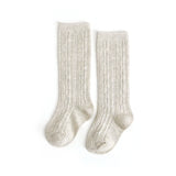 Cable Knit Knee High Socks