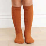 Cable Knit Knee High Socks