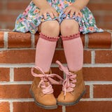 Lace Top Knee High Socks
