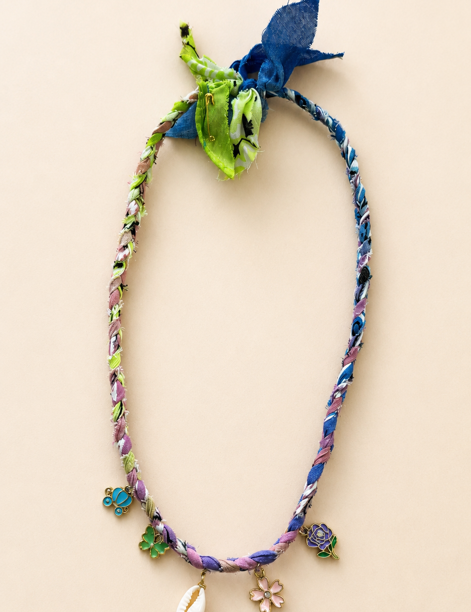 Bandana Necklace with Charms