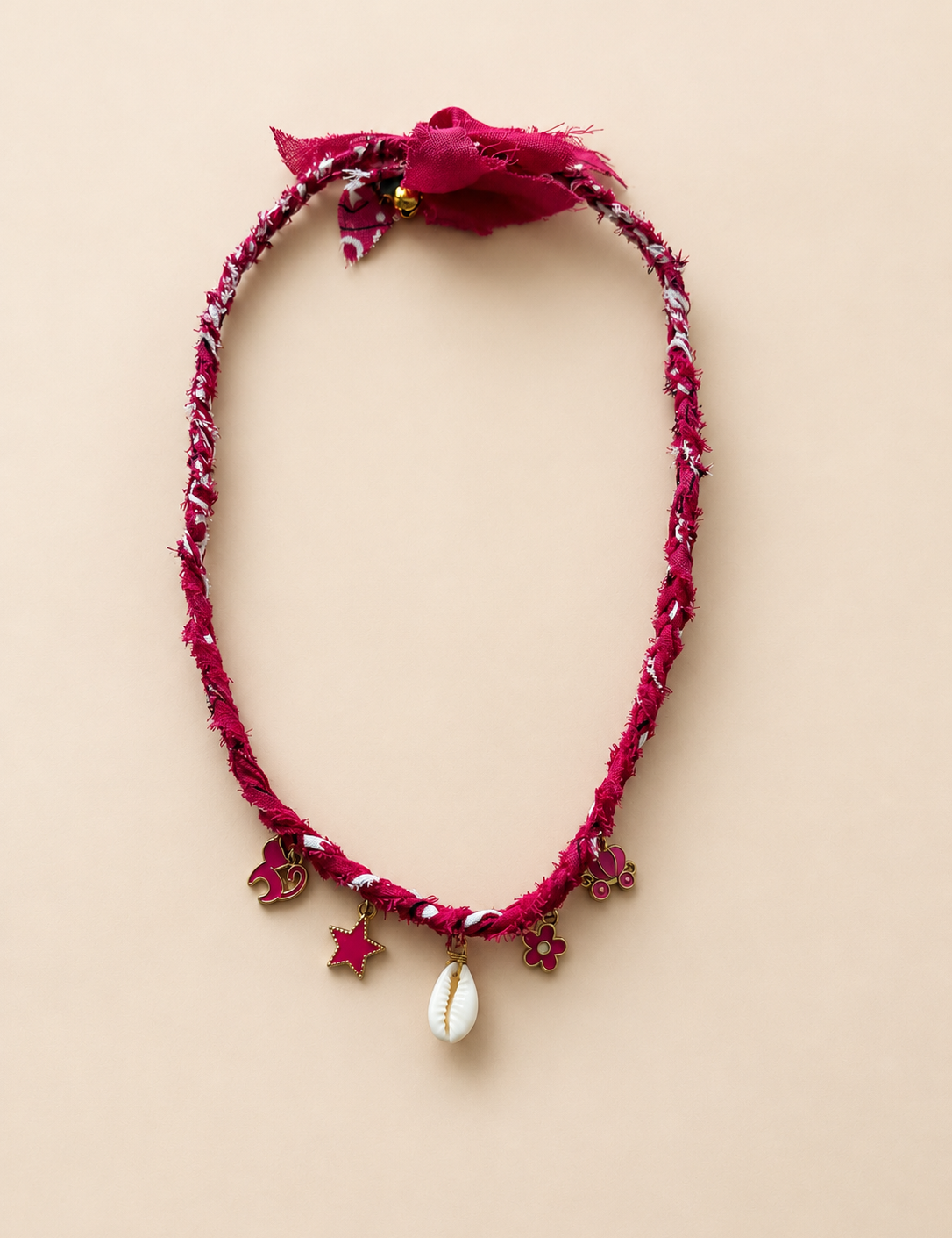 Bandana Necklace with Charms