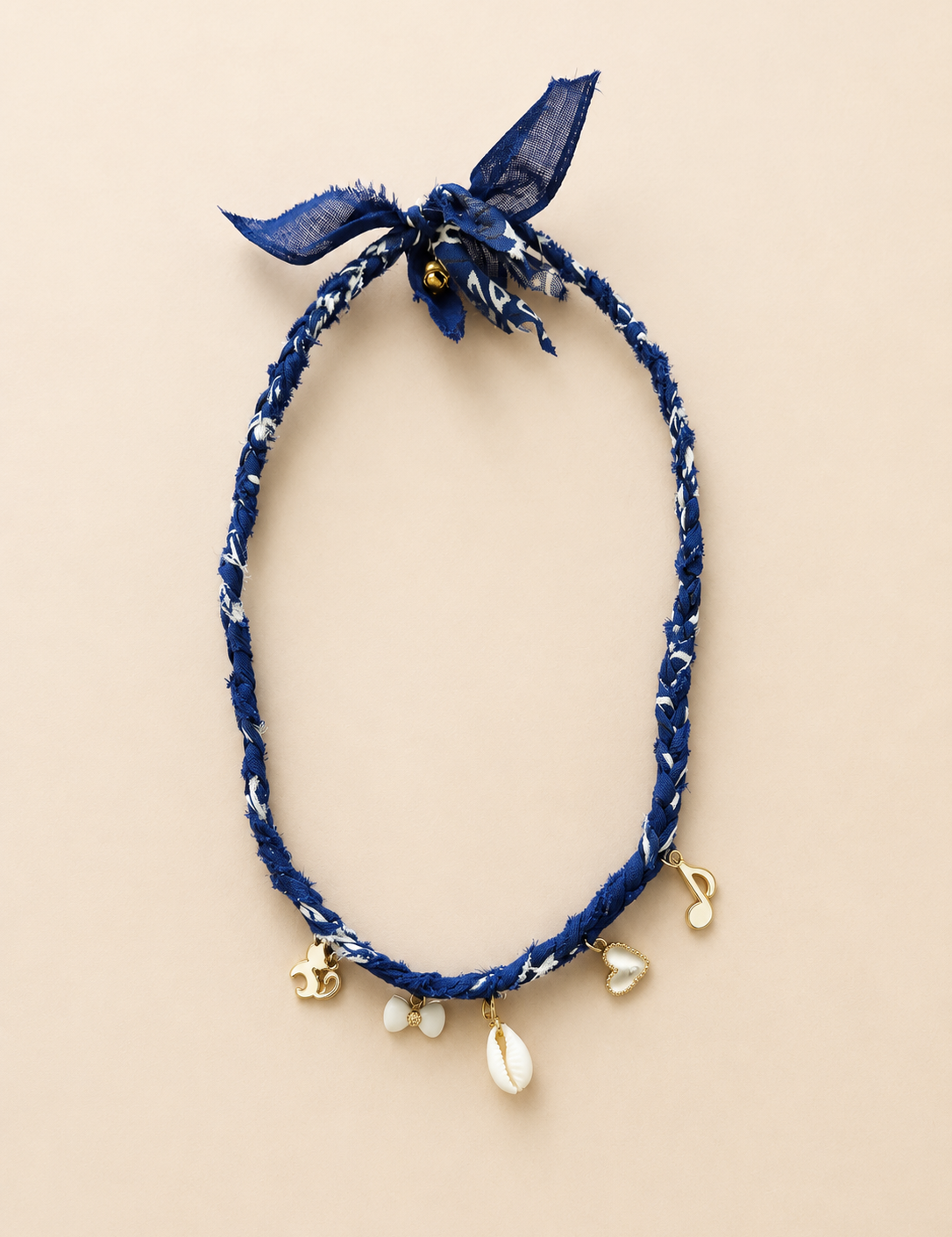 Bandana Necklace with Charms