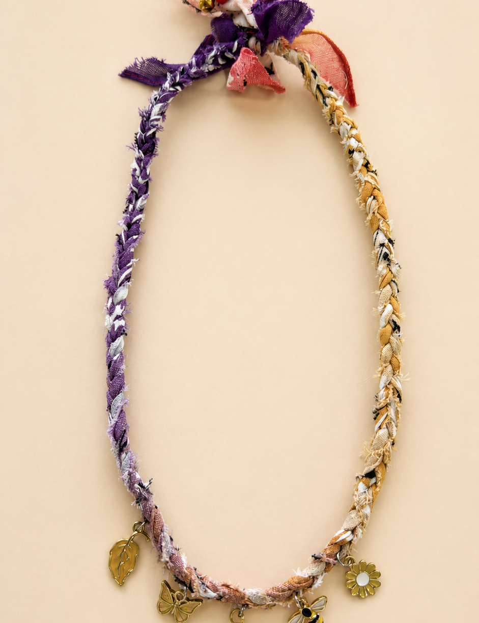 Bandana Necklace with Charms