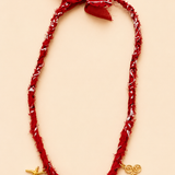 Bandana Necklace with Charms