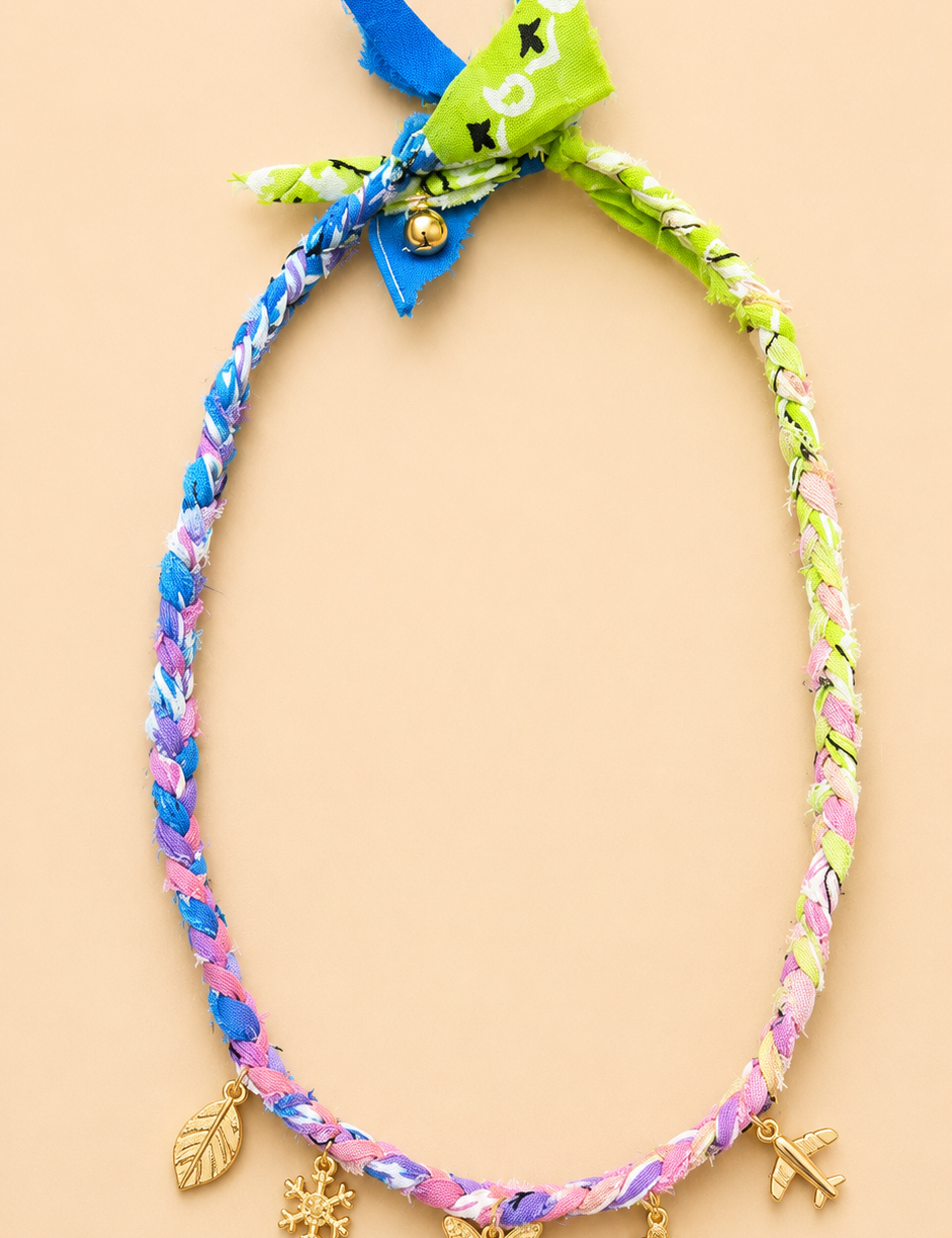 Bandana Necklace with Charms