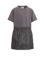 Load image into Gallery viewer, Charcoal T-shirt and Skirt Set
