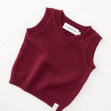 Knitted Vest & Pants Sets | Pomegranate
