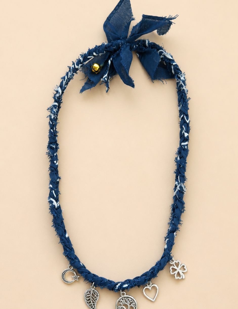 Bandana Necklace with Charms
