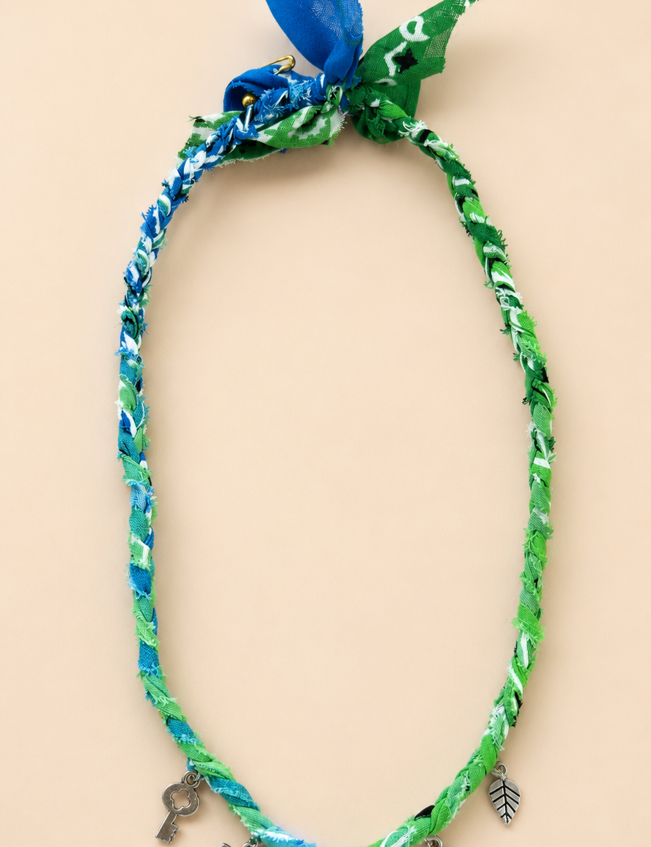 Bandana Necklace with Charms