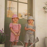 Gingham Frill Top & Short Set