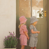 Gingham Frill Top & Short Set