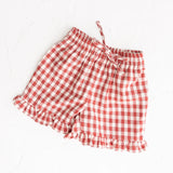 Gingham Frill Top & Short Set